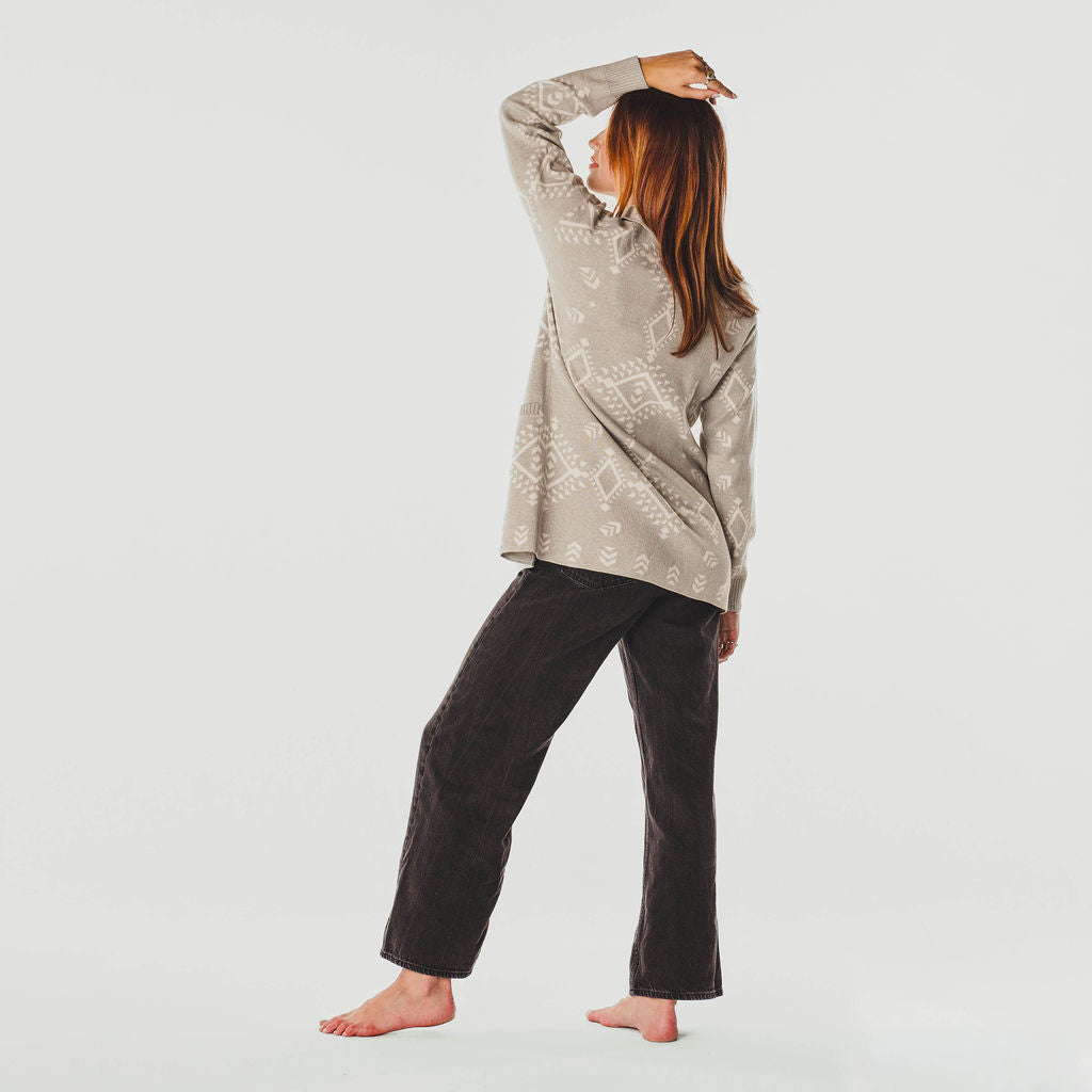 POKOLOKO Sarahkate Sweater #color_grey-white