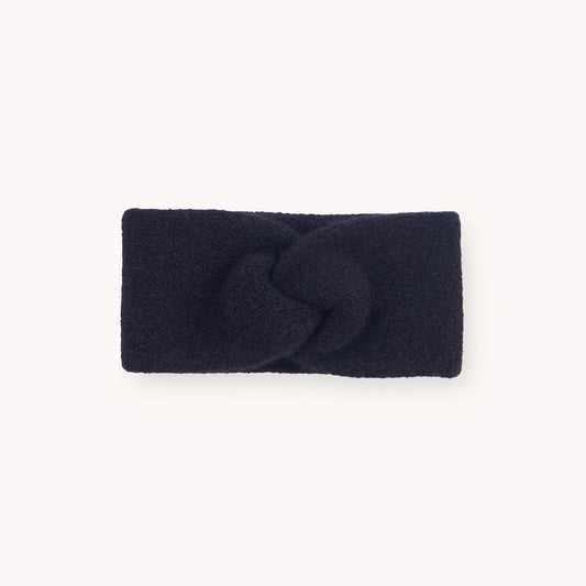 POKOLOKO Baby Alpaca Twisted Headband #color_black-headband