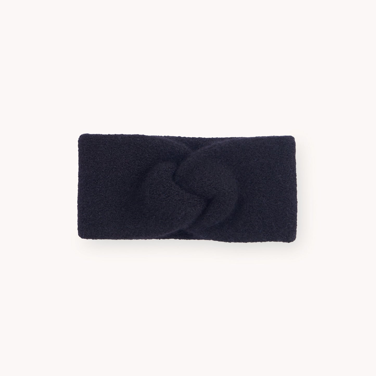 POKOLOKO Baby Alpaca Twisted Headband #color_black-headband