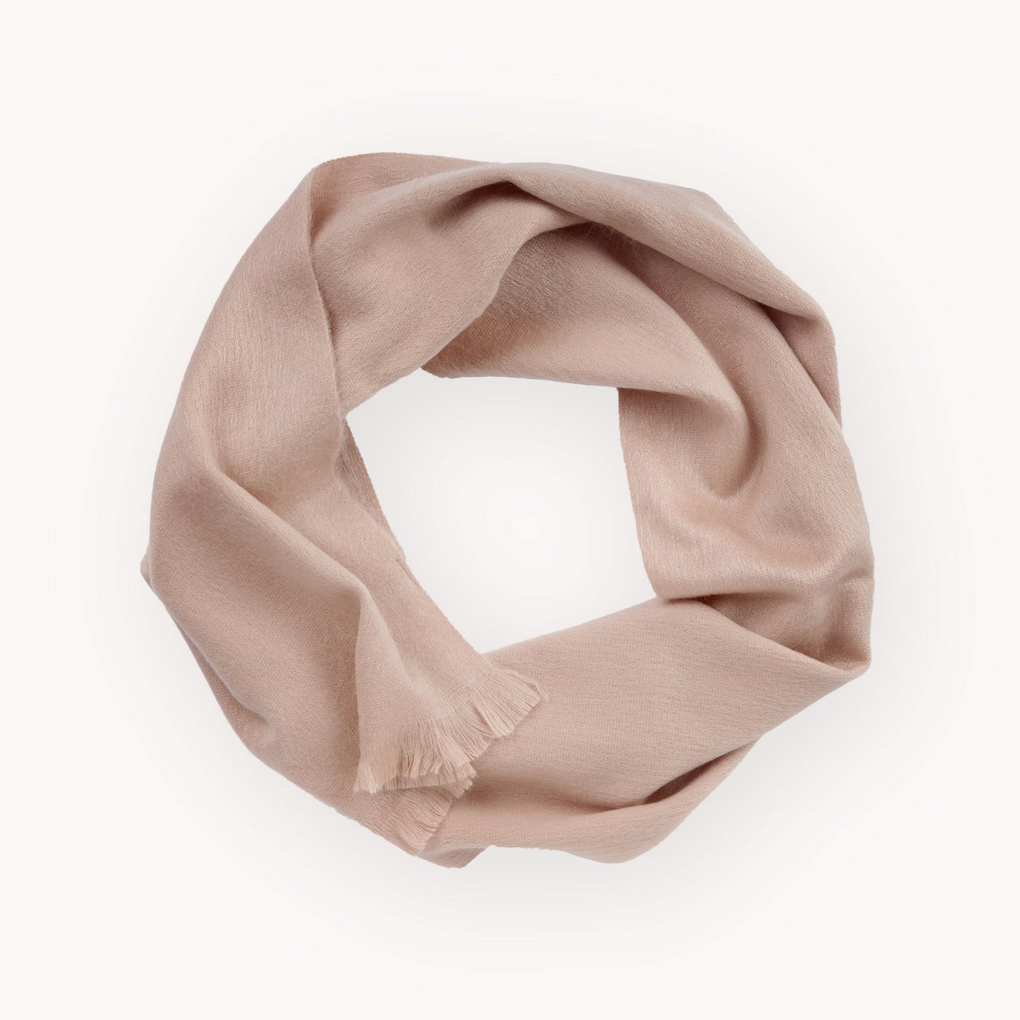 POKOLOKO Solid Alpaca Seamless Scarf #color_ballet-slipper