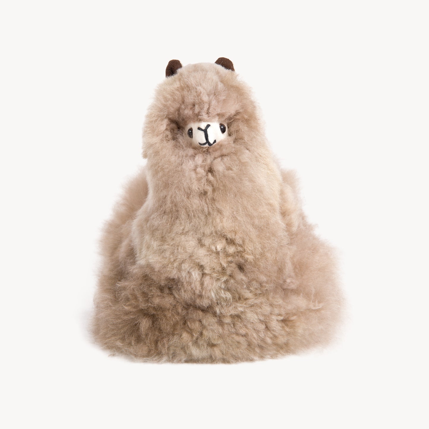 POKOLOKO Alpaca Fur Sitting Alpaca #color_beige