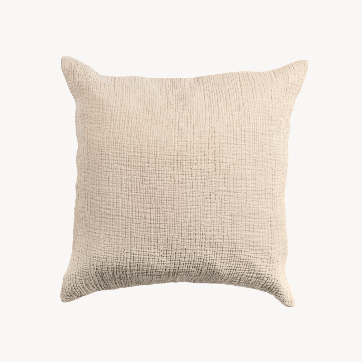POKOLOKO Crinkle Pillow - 20x20" #color_crinkle-beige