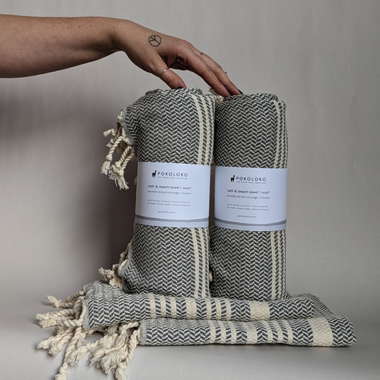 POKOLOKO Hasir Towel Bundle #color_slate-hasir