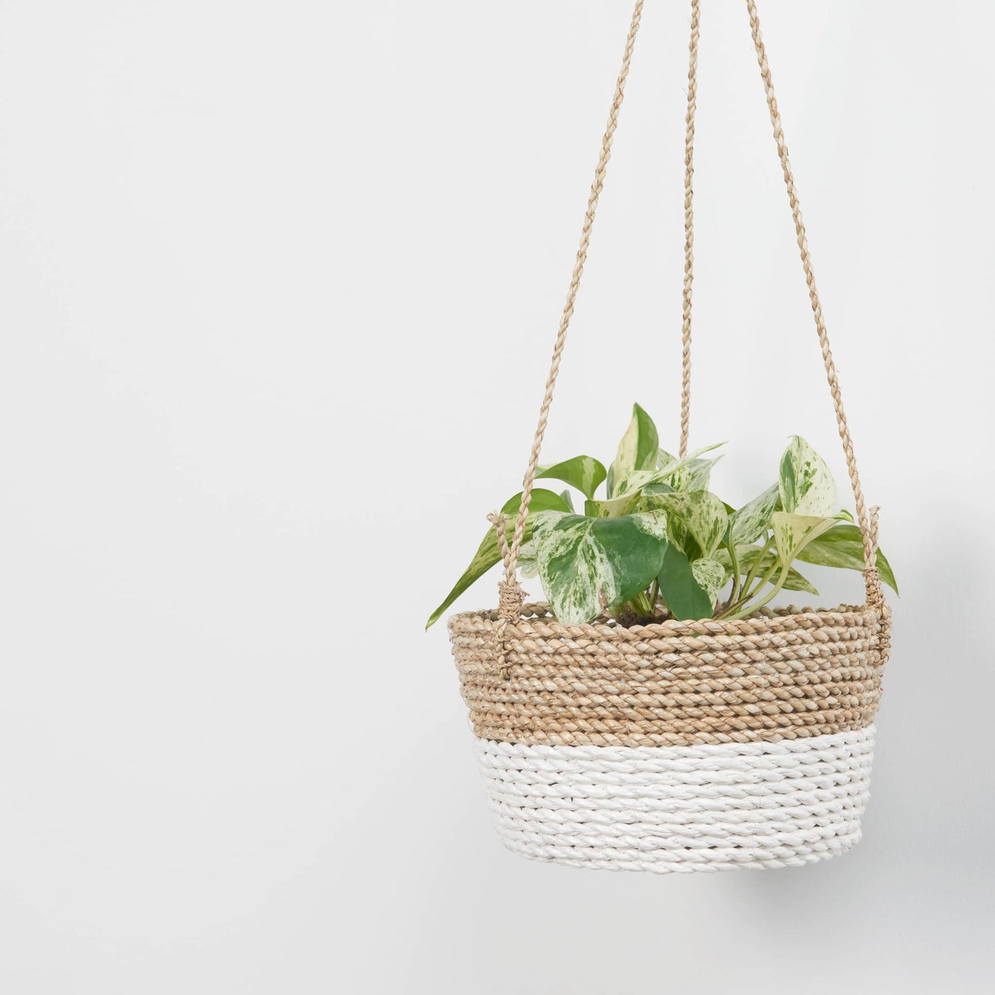 POKOLOKO Classic Hanging Basket #color_white-natural