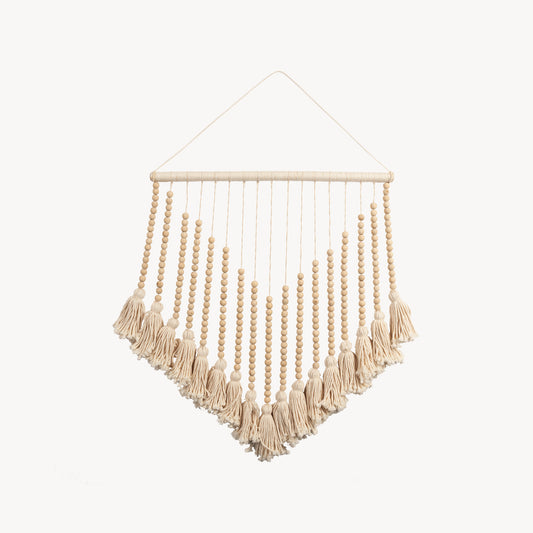 POKOLOKO Beaded Macrame Hanging #color_natural