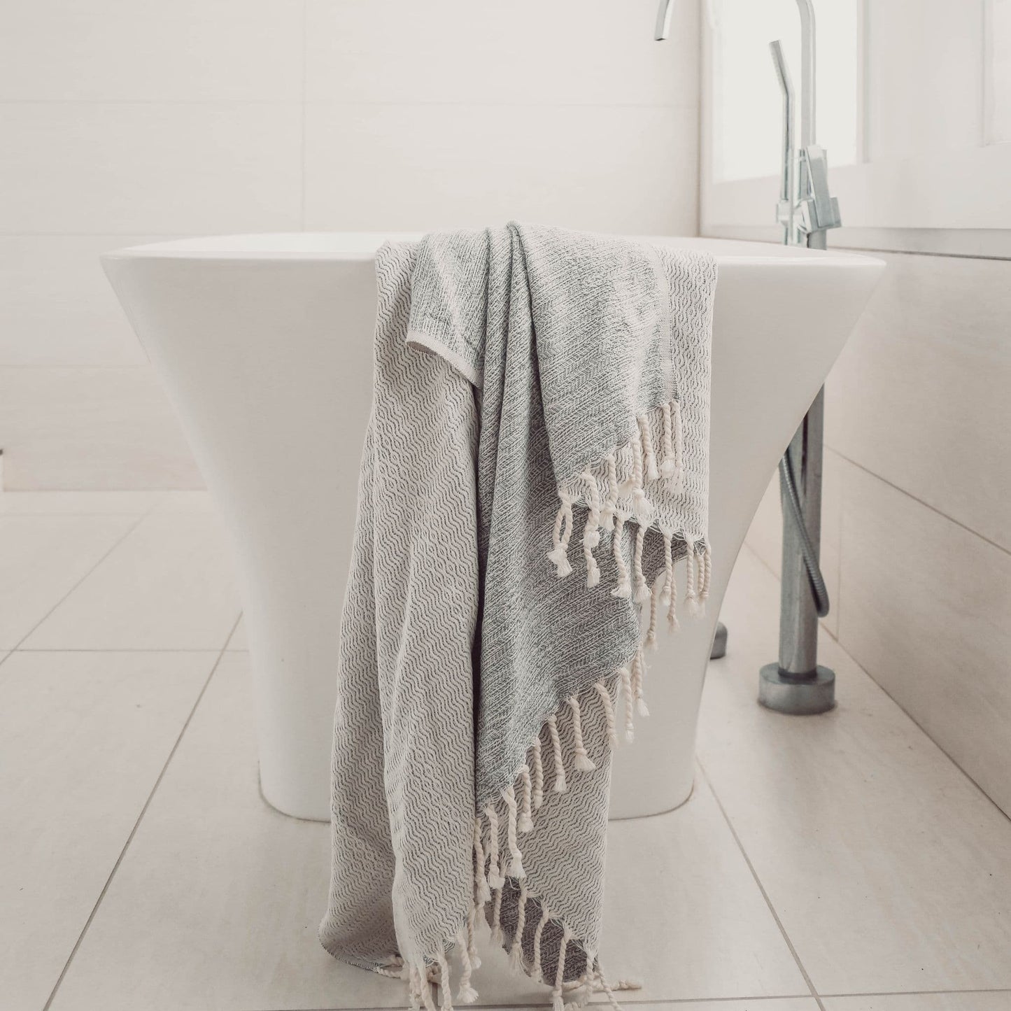 POKOLOKO Mixed Grey Bamboo Towel