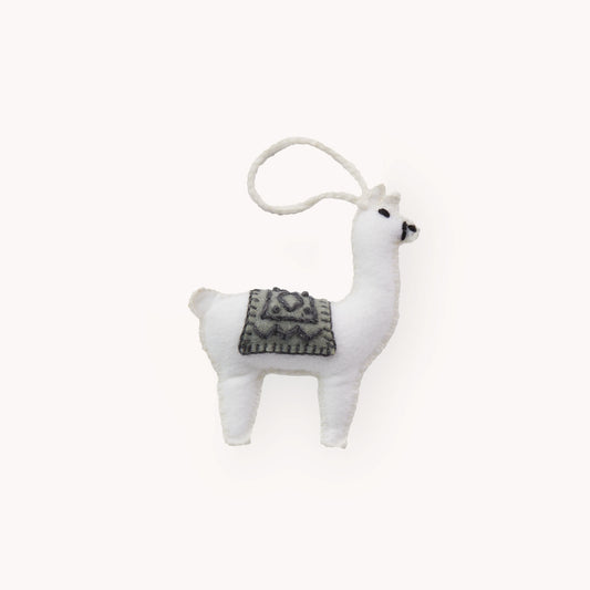 POKOLOKO Vintage Ornament #color_alpaca-friend-white