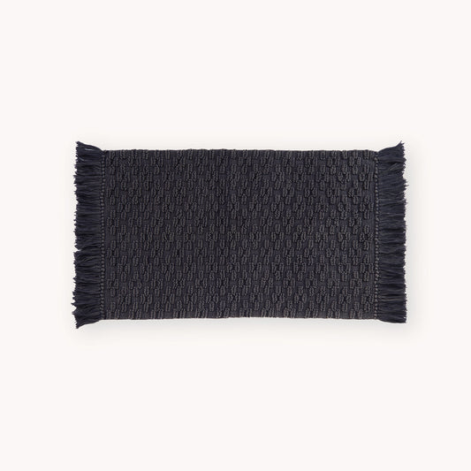 POKOLOKO Diamond Cotton Floor Mat #color_charcoal-diamond
