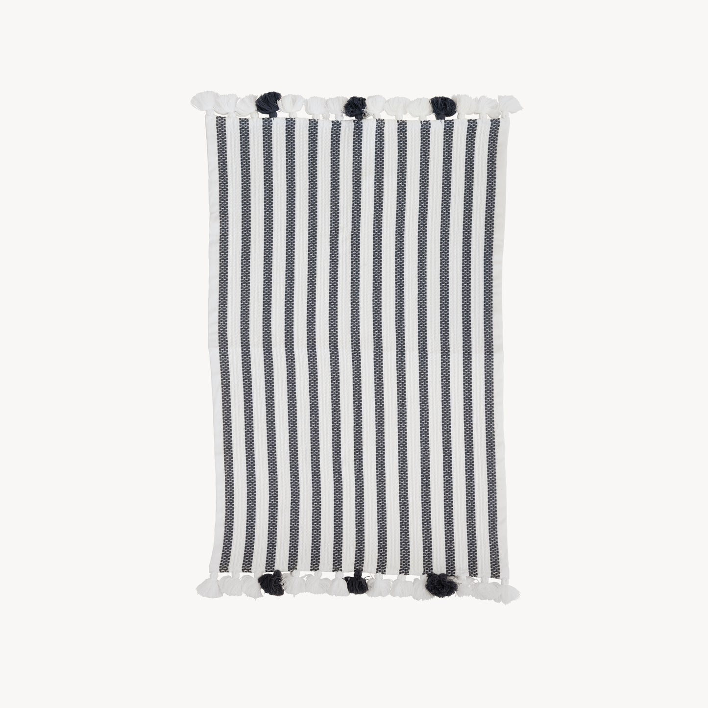POKOLOKO Striped Bath Mat #color_striped-charcoal
