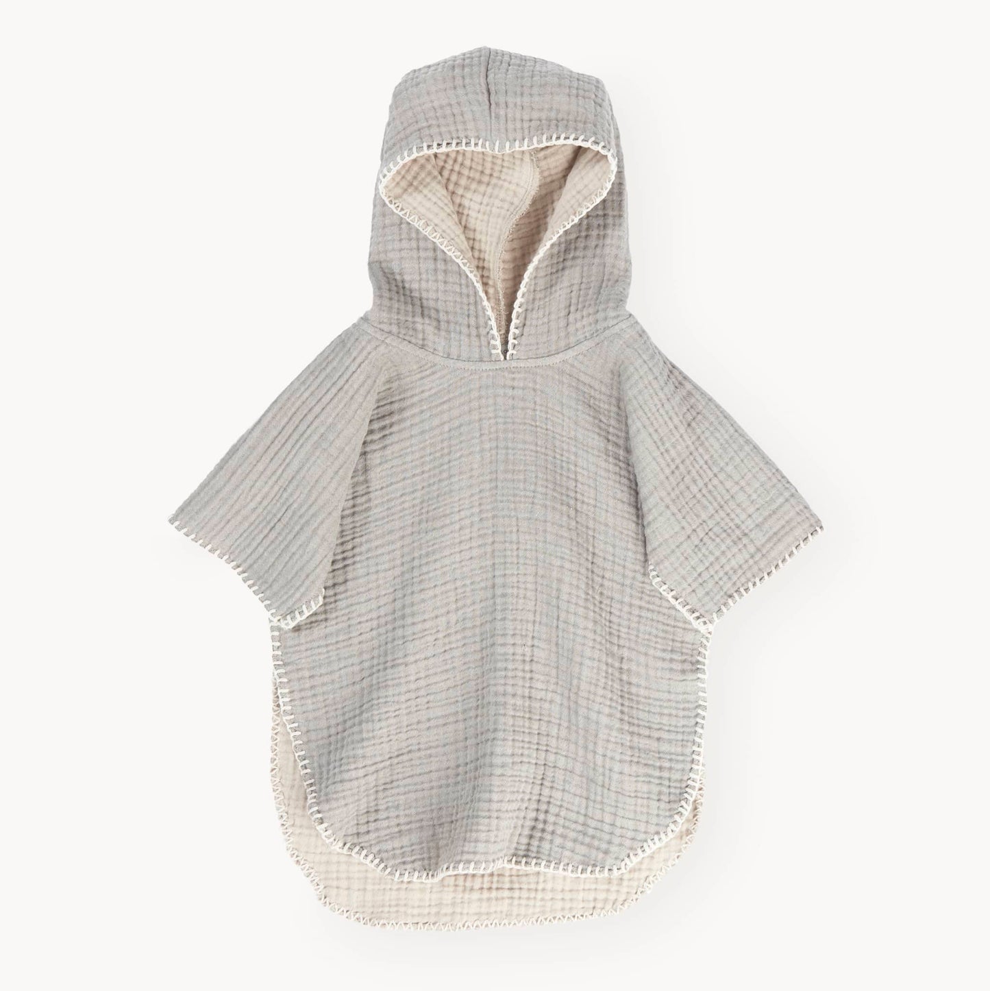 POKOLOKO Crinkle Kids Poncho #color_moss