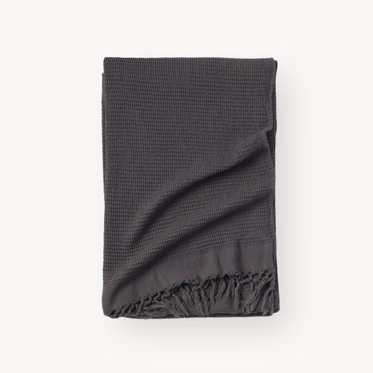 POKOLOKO Wave Throw #color_charcoal-wave