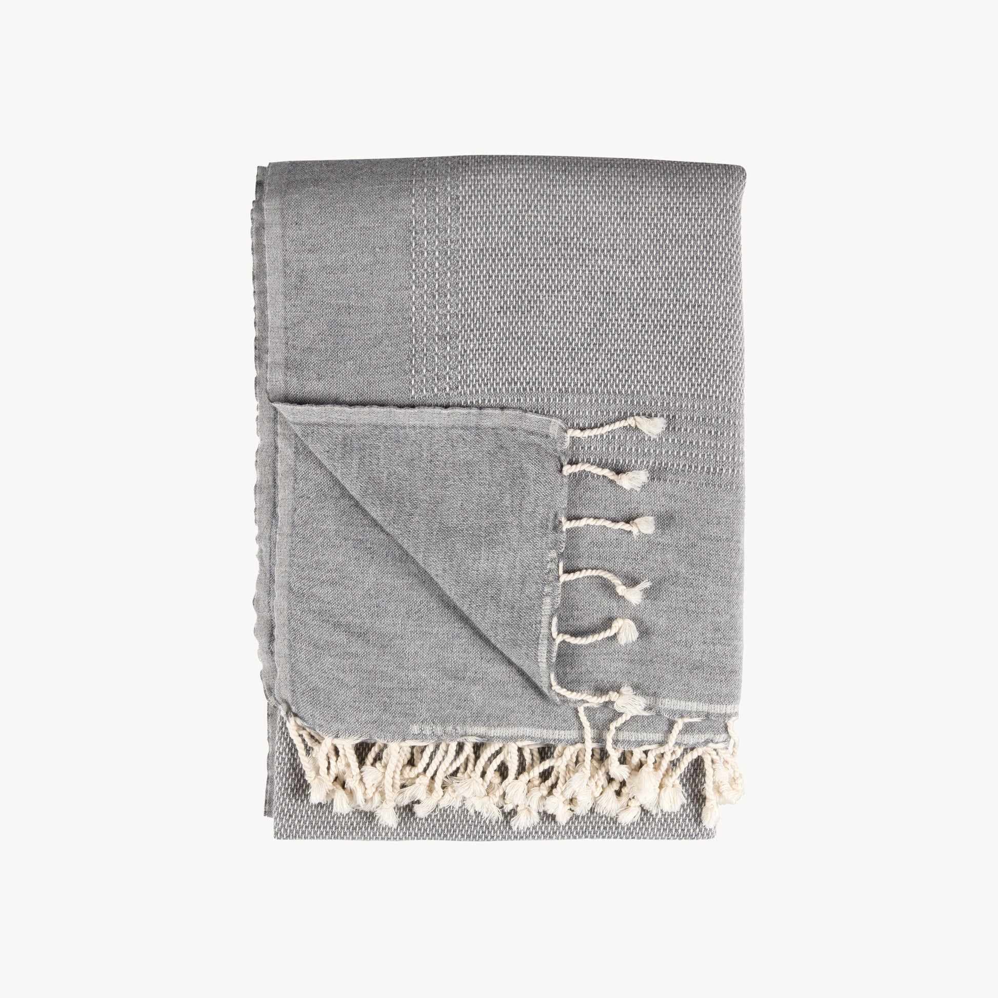 POKOLOKO Staple Lambswool Throw Blanket #color_cadet-staple