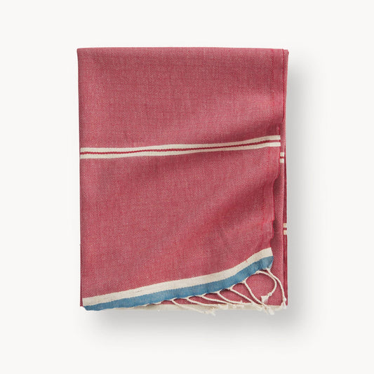 POKOLOKO Soleil Turkish Hand Towel #color_soleil-coral