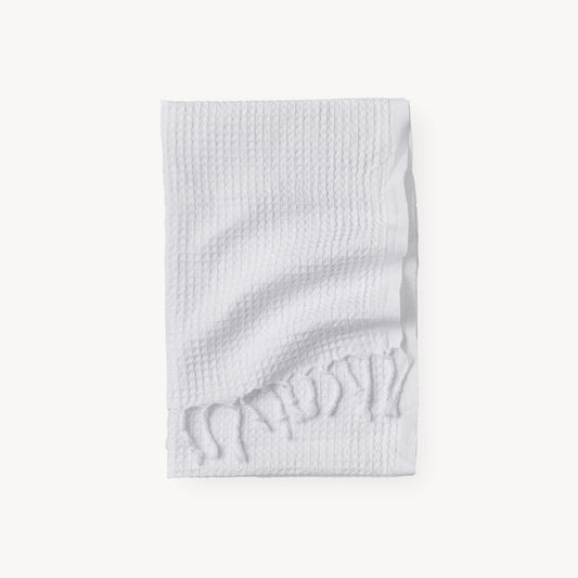 POKOLOKO Stonewashed Waffle Hand Towel #color_stonewashed-salt