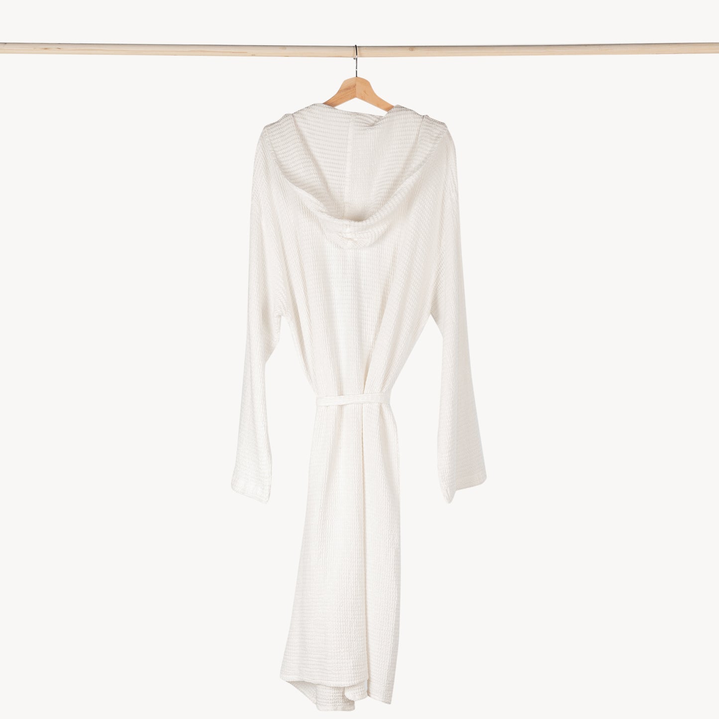 POKOLOKO Wave Bamboo Robe #color_white
