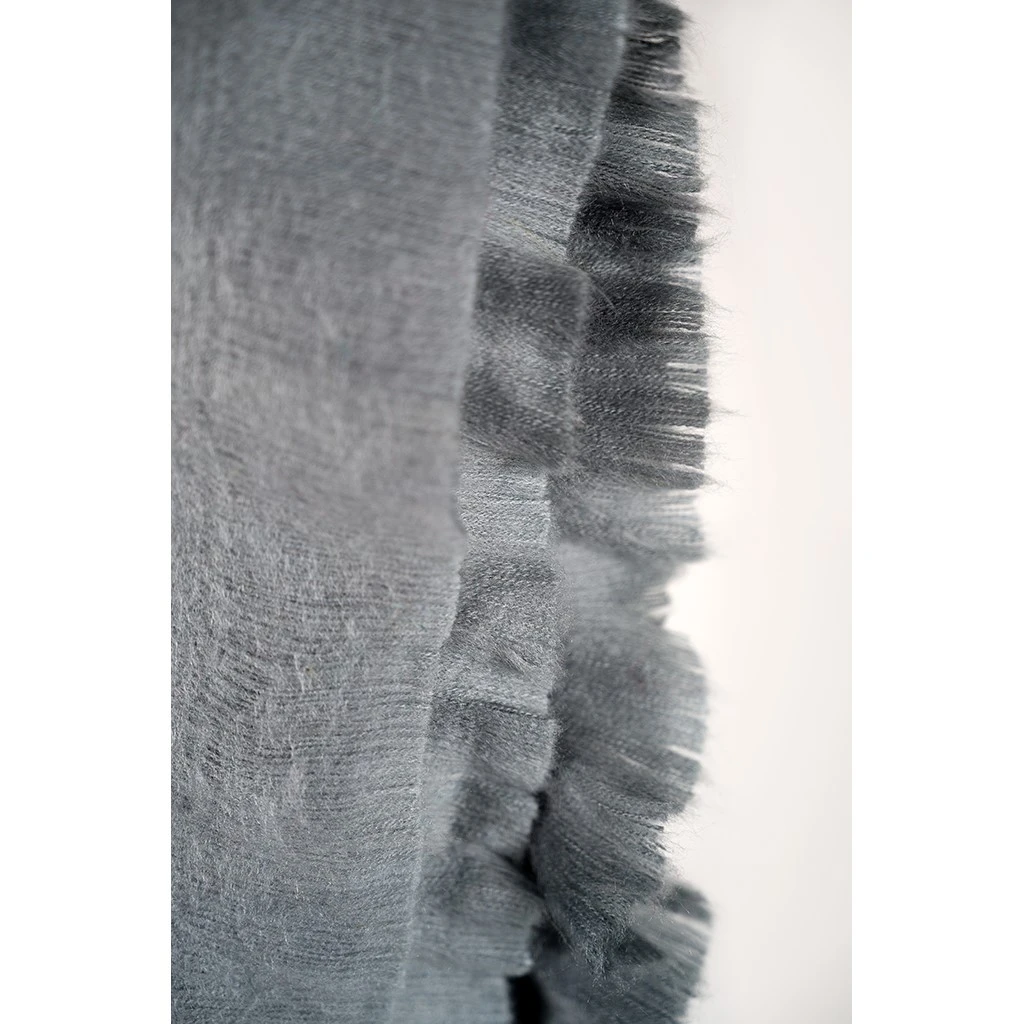 POKOLOKO Solid Alpaca Seamless Scarf #color_fossil